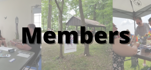 Images shows some members and the word Members