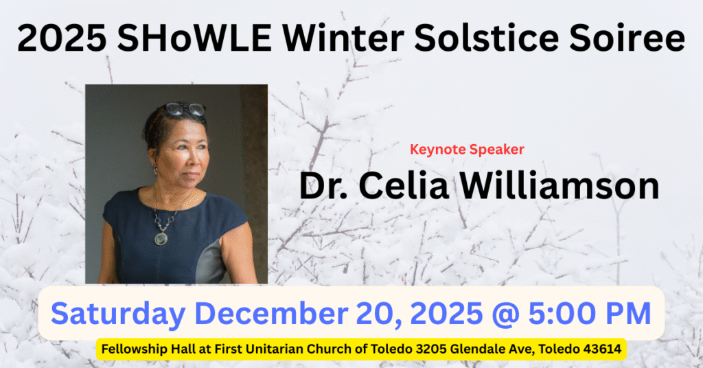 Promoting our 2025 SHoWLE Winter Solstice Soiree