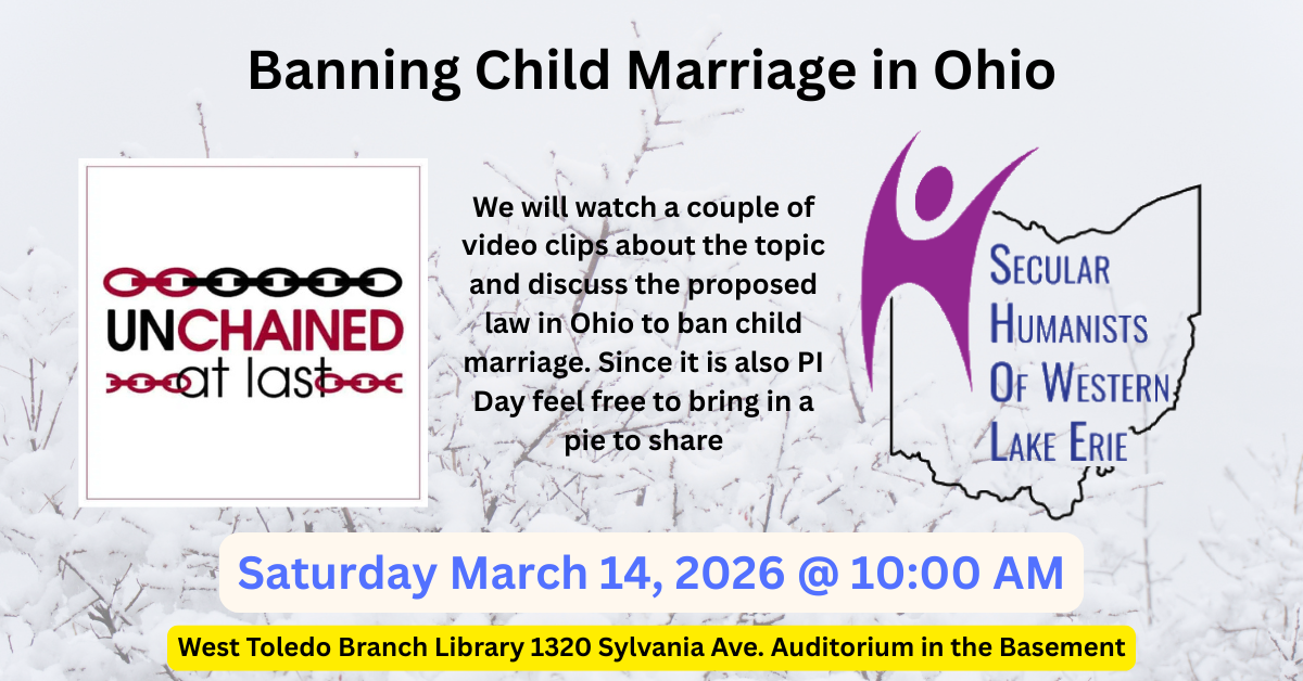 Banning Child marriage in Ohio with SB 341