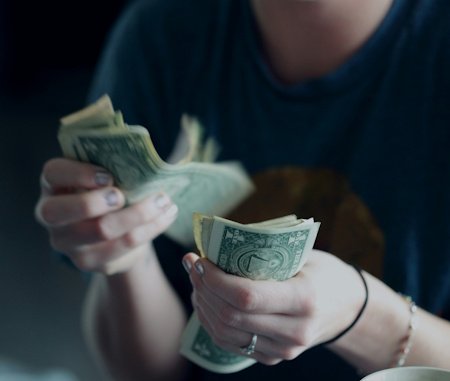counting money